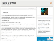 Tablet Screenshot of bikacentral.wordpress.com