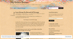 Desktop Screenshot of lillygracebrown.wordpress.com