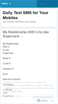 Mobile Screenshot of mobiletextsms.wordpress.com
