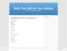 Tablet Screenshot of mobiletextsms.wordpress.com