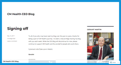 Desktop Screenshot of cmdhbceoblog.wordpress.com