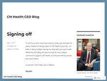 Tablet Screenshot of cmdhbceoblog.wordpress.com