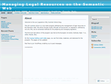 Tablet Screenshot of lexsummerschool.wordpress.com