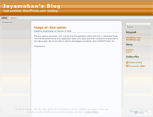 Tablet Screenshot of jayamohan.wordpress.com