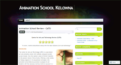 Desktop Screenshot of animationschoolkelowna.wordpress.com