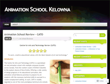 Tablet Screenshot of animationschoolkelowna.wordpress.com