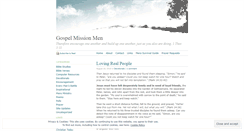 Desktop Screenshot of gospelmissionmen.wordpress.com