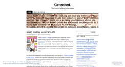 Desktop Screenshot of getedited.wordpress.com