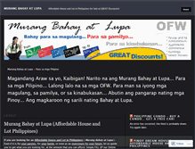 Tablet Screenshot of murangbahayatlupa.wordpress.com