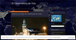 Desktop Screenshot of elobservatoriodevidu.wordpress.com