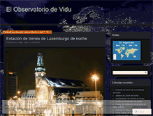 Tablet Screenshot of elobservatoriodevidu.wordpress.com