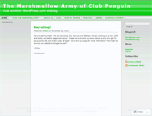 Tablet Screenshot of marshmallowarmy.wordpress.com