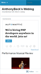 Mobile Screenshot of anthonybeck.wordpress.com