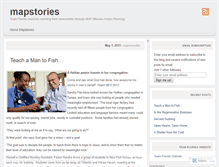 Tablet Screenshot of mapstories.wordpress.com