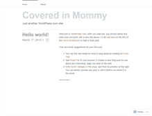 Tablet Screenshot of coveredinmommy.wordpress.com