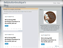Tablet Screenshot of bellybuttonboutique.wordpress.com