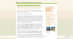 Desktop Screenshot of naturalvending.wordpress.com