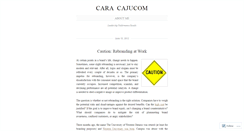 Desktop Screenshot of caracajucom.wordpress.com