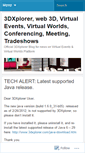 Mobile Screenshot of 3dxplorer.wordpress.com