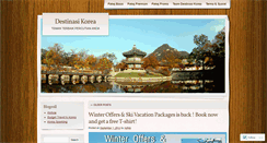 Desktop Screenshot of destinasikorea.wordpress.com