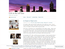 Tablet Screenshot of lifeintheleftlane.wordpress.com