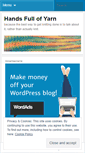 Mobile Screenshot of handsfullofyarn.wordpress.com