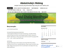 Tablet Screenshot of abdulcholiq.wordpress.com