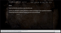 Desktop Screenshot of lexssecurity.wordpress.com