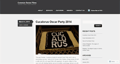 Desktop Screenshot of commonsensefilms.wordpress.com