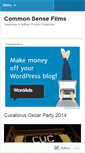 Mobile Screenshot of commonsensefilms.wordpress.com