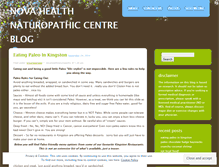 Tablet Screenshot of novahealthnaturopathic.wordpress.com