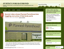 Tablet Screenshot of justiceforraymond.wordpress.com