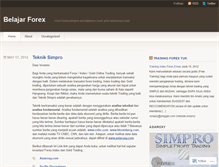 Tablet Screenshot of belajarforexyuk.wordpress.com