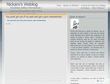 Tablet Screenshot of nickaro.wordpress.com