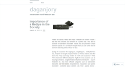 Desktop Screenshot of daganjory.wordpress.com