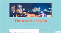 Desktop Screenshot of cyrawords.wordpress.com