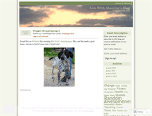 Tablet Screenshot of livewithabandon.wordpress.com
