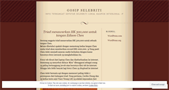 Desktop Screenshot of gosipselebriti.wordpress.com