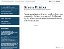 Tablet Screenshot of greendrinksnz.wordpress.com