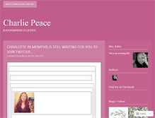 Tablet Screenshot of charliepeace.wordpress.com