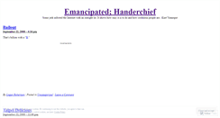 Desktop Screenshot of emancipatedhandkerchief.wordpress.com