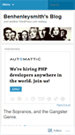 Mobile Screenshot of benhenleysmith.wordpress.com
