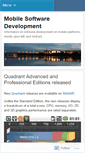 Mobile Screenshot of mobileswdev.wordpress.com