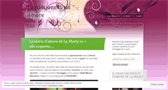 Desktop Screenshot of lapassionediunamore.wordpress.com