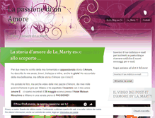 Tablet Screenshot of lapassionediunamore.wordpress.com