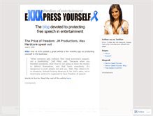 Tablet Screenshot of exxxpressyourself.wordpress.com