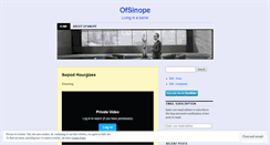 Desktop Screenshot of ofsinope.wordpress.com