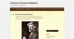 Desktop Screenshot of dawsondawsonwatson.wordpress.com