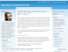 Tablet Screenshot of nickstips.wordpress.com