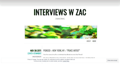 Desktop Screenshot of interviewswzac.wordpress.com